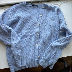 Brandy Melville wool Cable Knit Blue Sweater